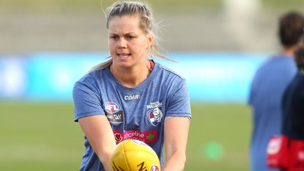 Brennan's 2017 AFLW season was restricted to just two games because of an ankle injury. 