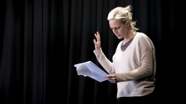 Dusseldorp during rehearsals for <i>Gloria</i>.