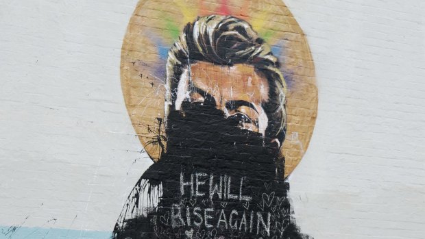 The mural in Erskineville has been vandalised multiple times over the past week, 