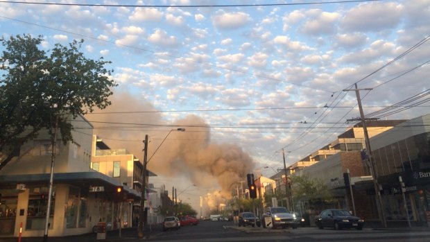 The South Melbourne fire.