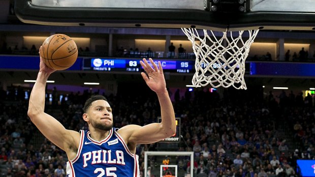 Philadelphia 76ers guard Ben Simmons is averaging 17 points, nine rebounds and seven assists a game.