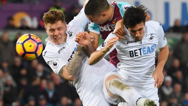 Dark times: Swansea City are struggling in the EPL.