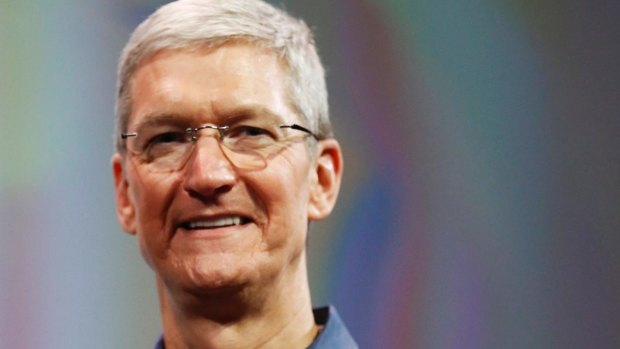 Apple CEO Tim Cook. While Apple has spent $US5 billion on additional research and development from 2013 to 2015, the big players looking to electrify the fossil fuel world spent only $US192 million. 