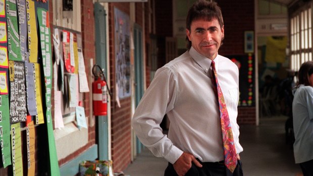 Former Essendon North Primary School principal Michael Giulieri, seen here in 1999, has been convicted.