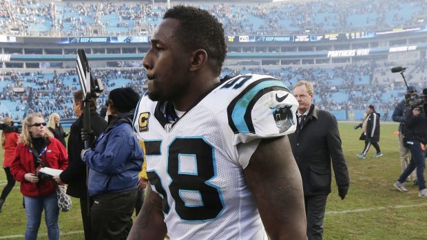 "I ain't missing the Super Bowl": Thomas Davis will play with a broken arm.