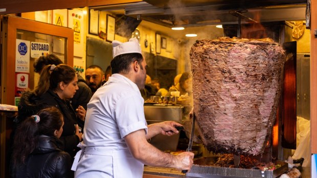 Kebabs in Istanbul.