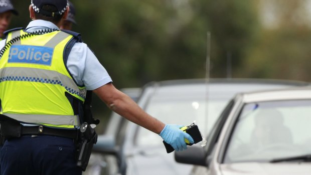 The officer was one of 10,163 random breath tests police conducted across the state on Saturday, with 50 returning a reading over the 0.05 legal limit.