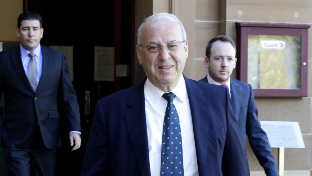 Eddie Obeid arrives at Darlinghurst Supreme Court before the jury is discharged.