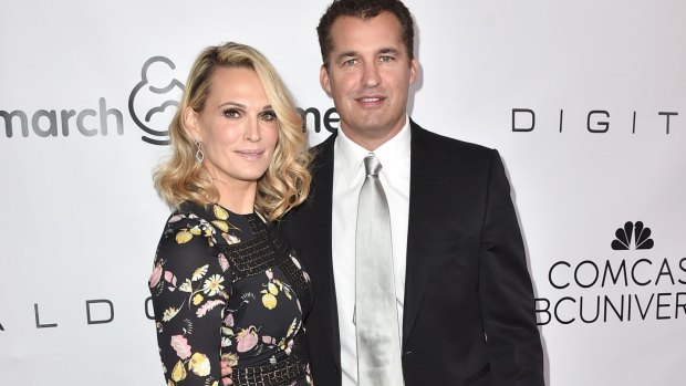 Netflix's new film boss Scott Stuber with his wife Molly Sims.