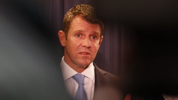NSW Premier Mike Baird, in Sydney on Wednesday, has rushed through legislation heading off court orders that would have overturned corruption findings against mining mogul Travers Duncan and associates.