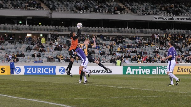 Only 5139 people turned up to watch Perth beat the Mariners 2-1 at Canberra Stadium in the 2009 A-League season.