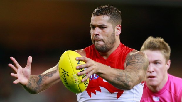 Lance Franklin played a different role against the Demons.
