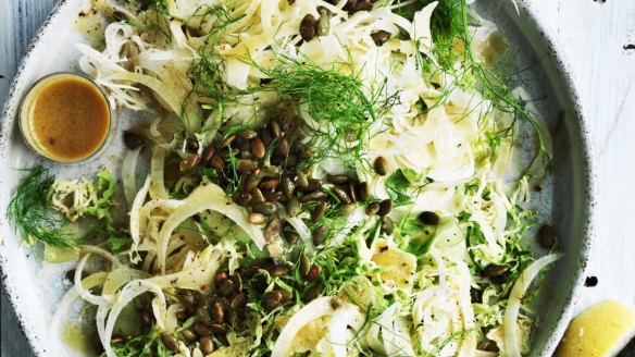 Brussel sprout and fennel salad.