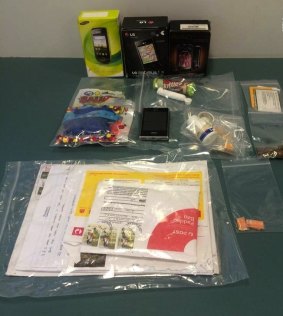 Evidence tendered in relation to drugs being smuggled into Queensland jails.