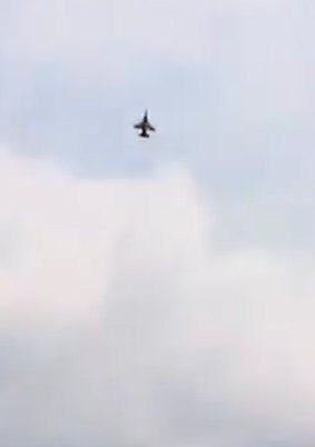 An Indonesian Air Force's T-50 Golden Eagle plane crashes during an air show in Yogyakarta on Sunday.