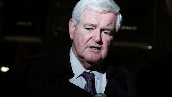 Not so gloomy: Former House speaker Newt Gingrich. 
