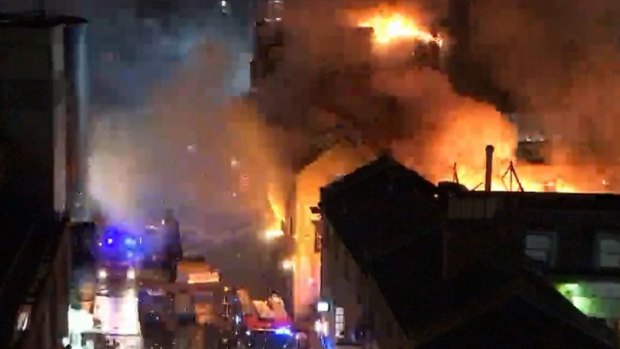 A large blaze has broken out at Camden Market in London.