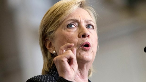 Hillary Clinton warns against Donald Trump's courting of extremists.