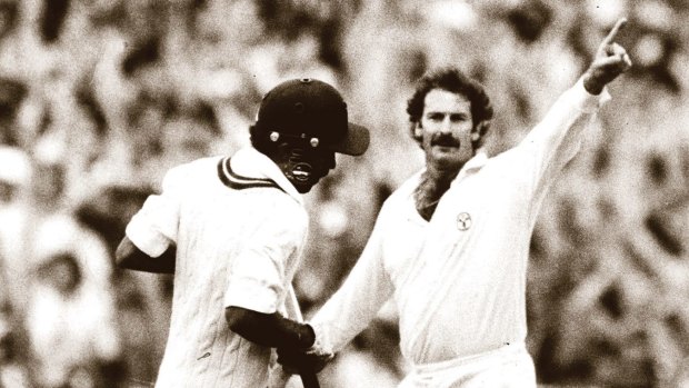 'Genius': Dennis Lillee in his heyday. Now, the fast bowling legend is, according to Pat Cummins, a guru for quicks.