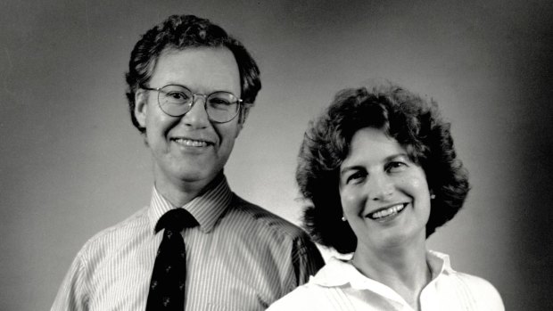 Peter and Christine Alexander  soon after their election to the Australian Academy of the Humanities, 1994.