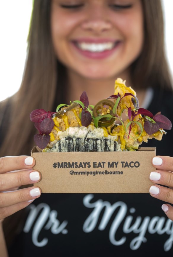 Mr Miyagi's signature seaweed taco.