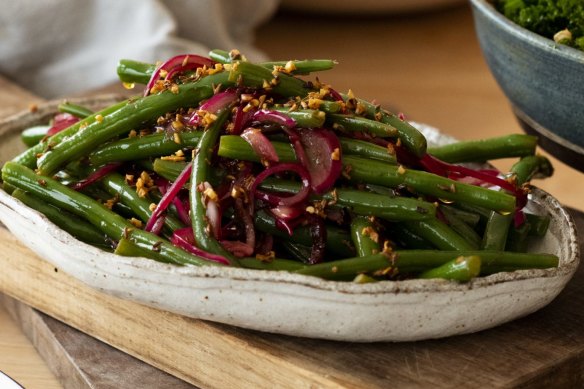 RecipeTin Eats spring salads feature: Green bean salad with cumin garlic dressing recipe.Â 
For Good Food, September 6, 2022
Pic credit:Â NagiÂ Maehashi. Good Food use only.