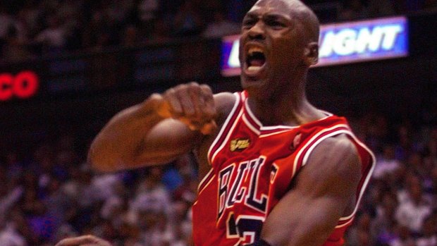 Speaking out: Michael Jordan.