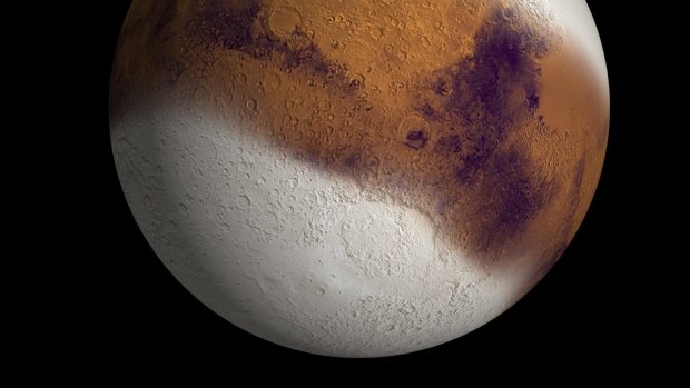 What Mars could have looked like during an ice age 400,000 years ago.