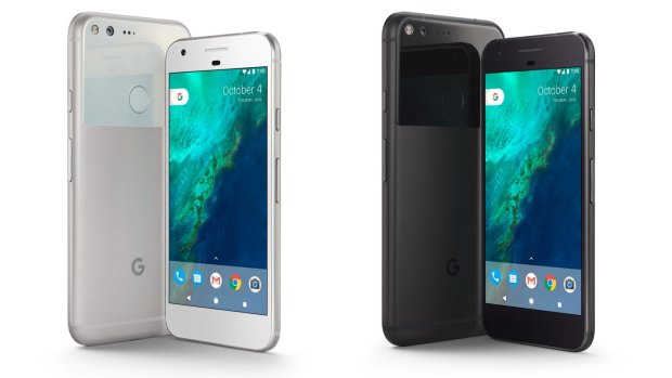 The Pixel and Pixel XL are available in 'Very Silver' and 'Quite Black'.