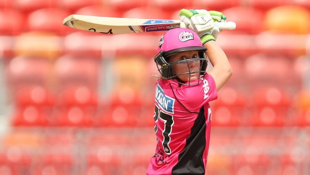 Alyssa Healy hit 479 runs in the WBBL for the Sydney Sixers and led the team in the grand final to win the championship title.