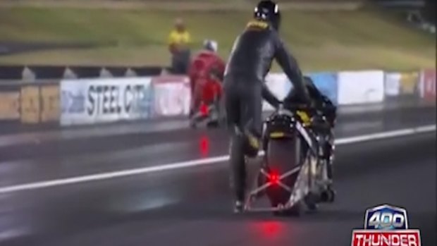 The world's slowest drag race has gone well-and-truly viral.