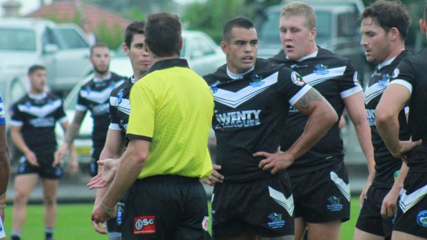Back in the game: Richie Fa'aoso playing for Wentworthville