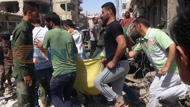 Many victims are 'still buried under the debris', Omar al-Qaqoub, director of the Qamishli National Hospital said.