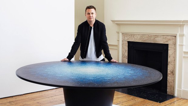 Brodie Neill with his Gyro table. 