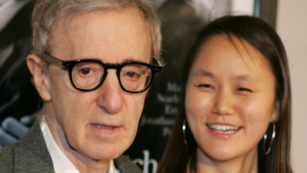 Director Woody Allen and his wife Soon-Yi Previn in 2005.