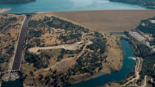 Lake Oroville Dam in California.
