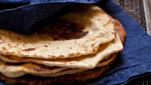 Tip: Keep the cooked pitas warm under a cloth.