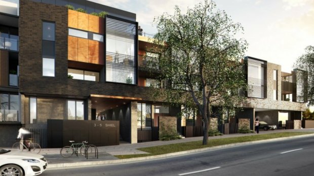 The proposed development at 3-5 Shiel Street in North Melbourne.