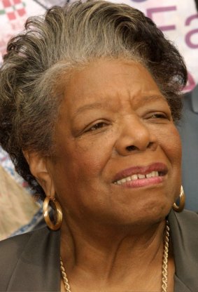 Poet and author Maya Angelou.