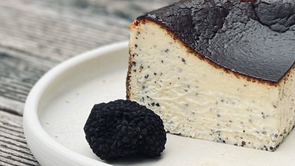 Save room for the creamy and decadent Black Truffle Basque Cheesecake. 