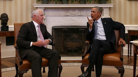 Prime Minister Malcolm Turnbull meets with President of the United States Barack Obama in the Oval office of the White House earlier this year.