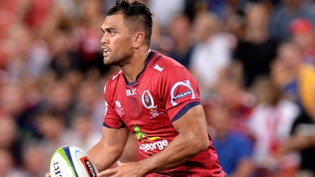 Wallabies bolter? Karmichael Hunt on the attack against the Highlanders.