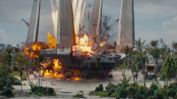 Explosive work in <i>Rogue One: A Star Wars Story.</i>