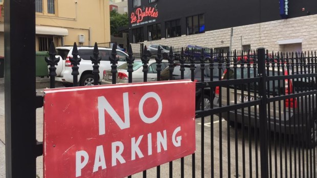 The car park behind the infamous Les Bubbles Bath-house in Fortitude Valley, an allegedly notorious hunting ground for rogue tow-truck operators.