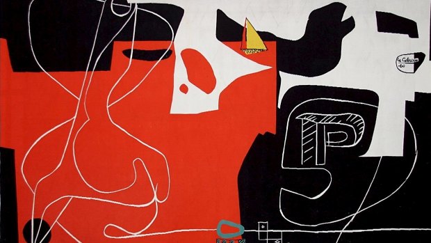 A detail from Le Corbusier's tapestry.