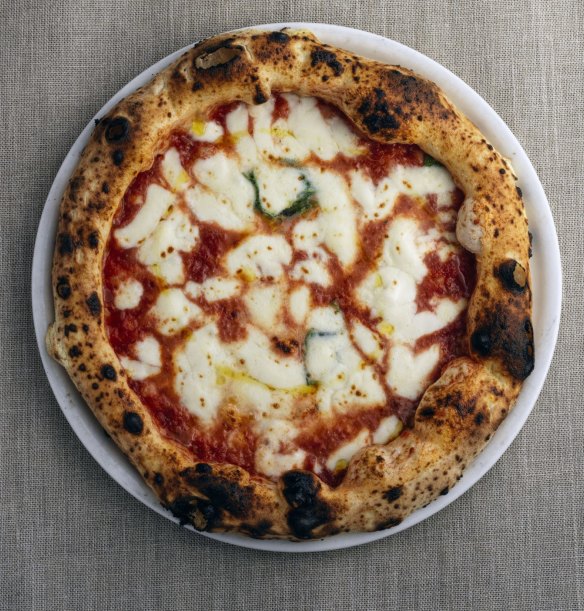 Margherita pizza.