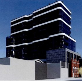 The design for a 14-storey tower to be built at 42 Oxford Street, Collingwood. 