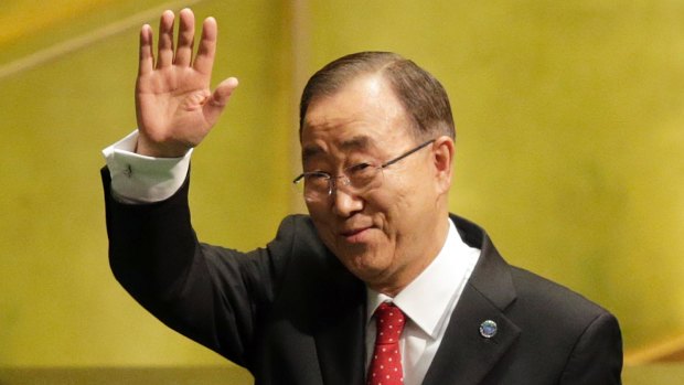 Outgoing United Nations Secretary-General Ban Ki-moon.