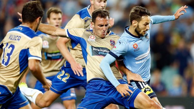 Off the pace: Newcastle Jets were unable to keep up with the pack this season.