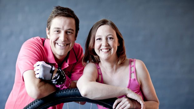 Actor Samuel Johnson with sister  Connie, co-founders of Love Your Sister, which raises money for breast cancer research.